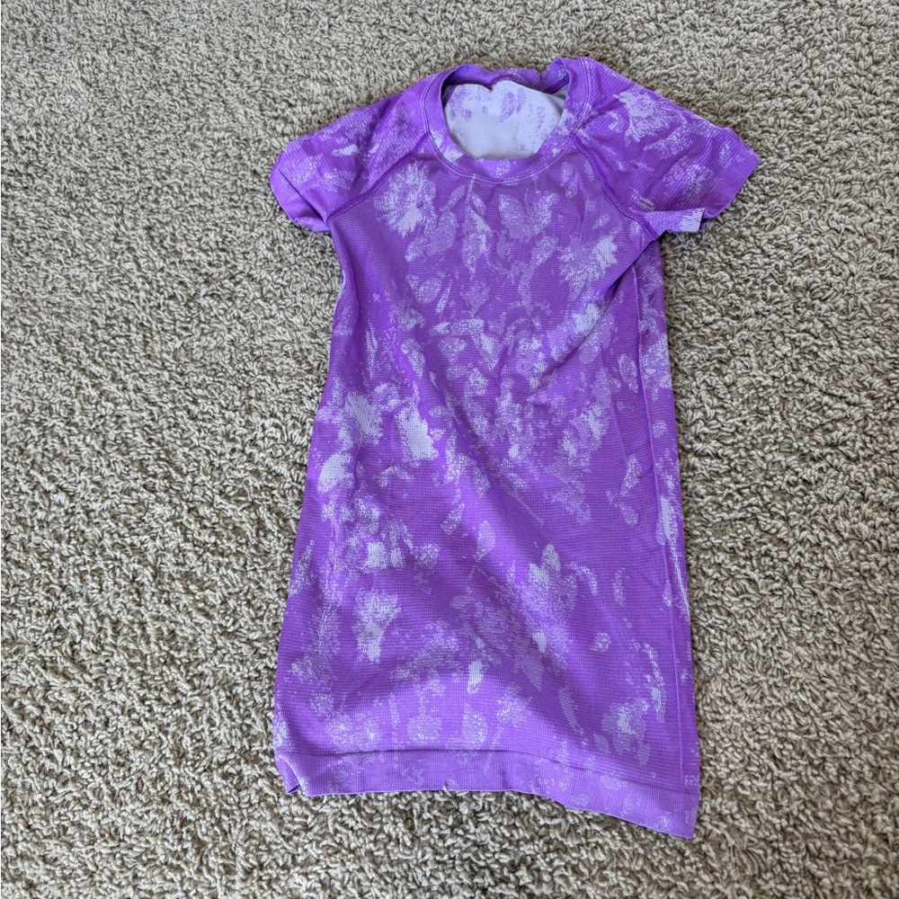 RARE- lululemon athletica Purple Tie-Dye Top